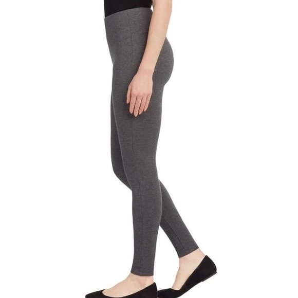 NWT Max & Mia Womens High Waist French Terry Legging Charcoal Size S $60 9HL163 - Picture 3 of 4